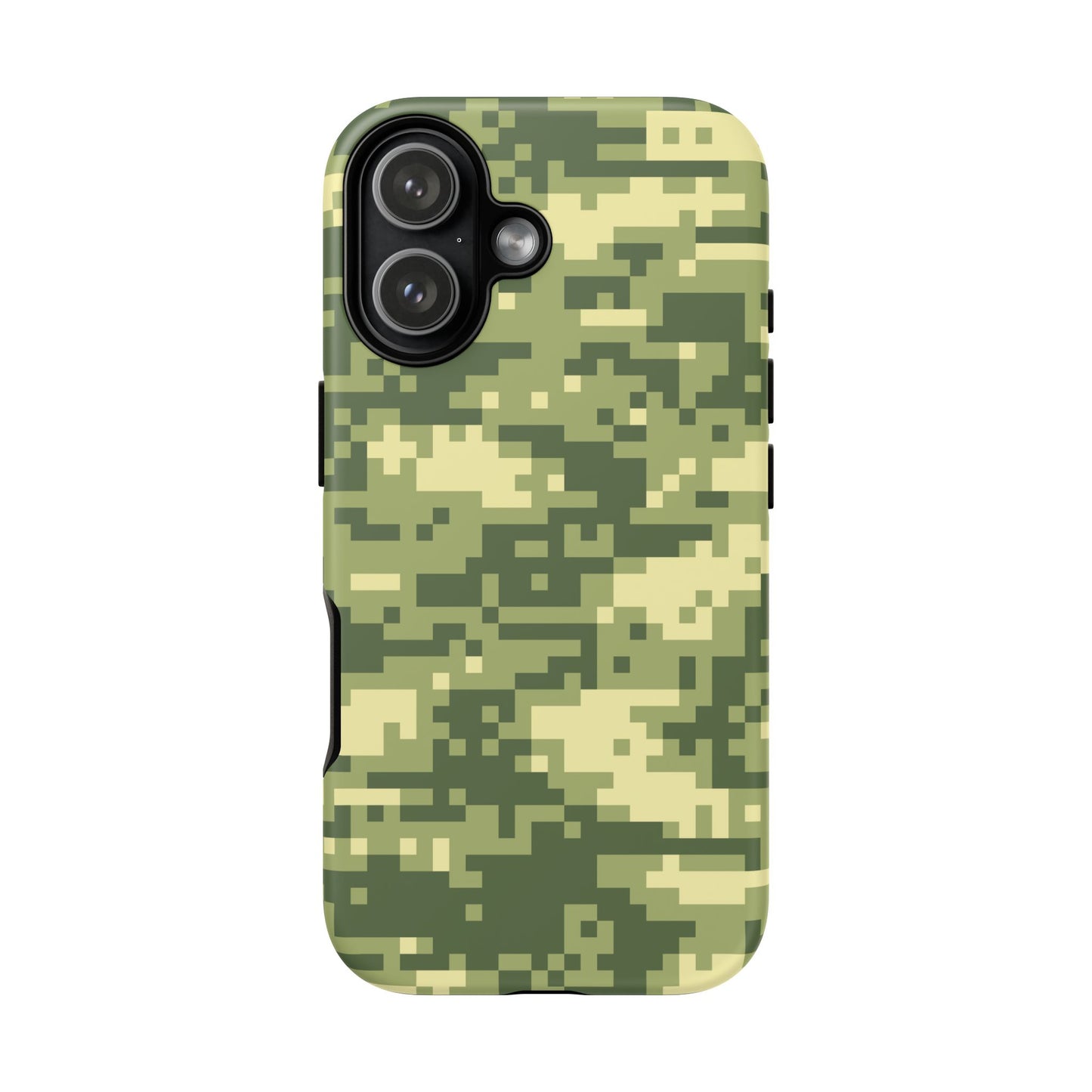 Olive Pixel Camo Tough Phone Case