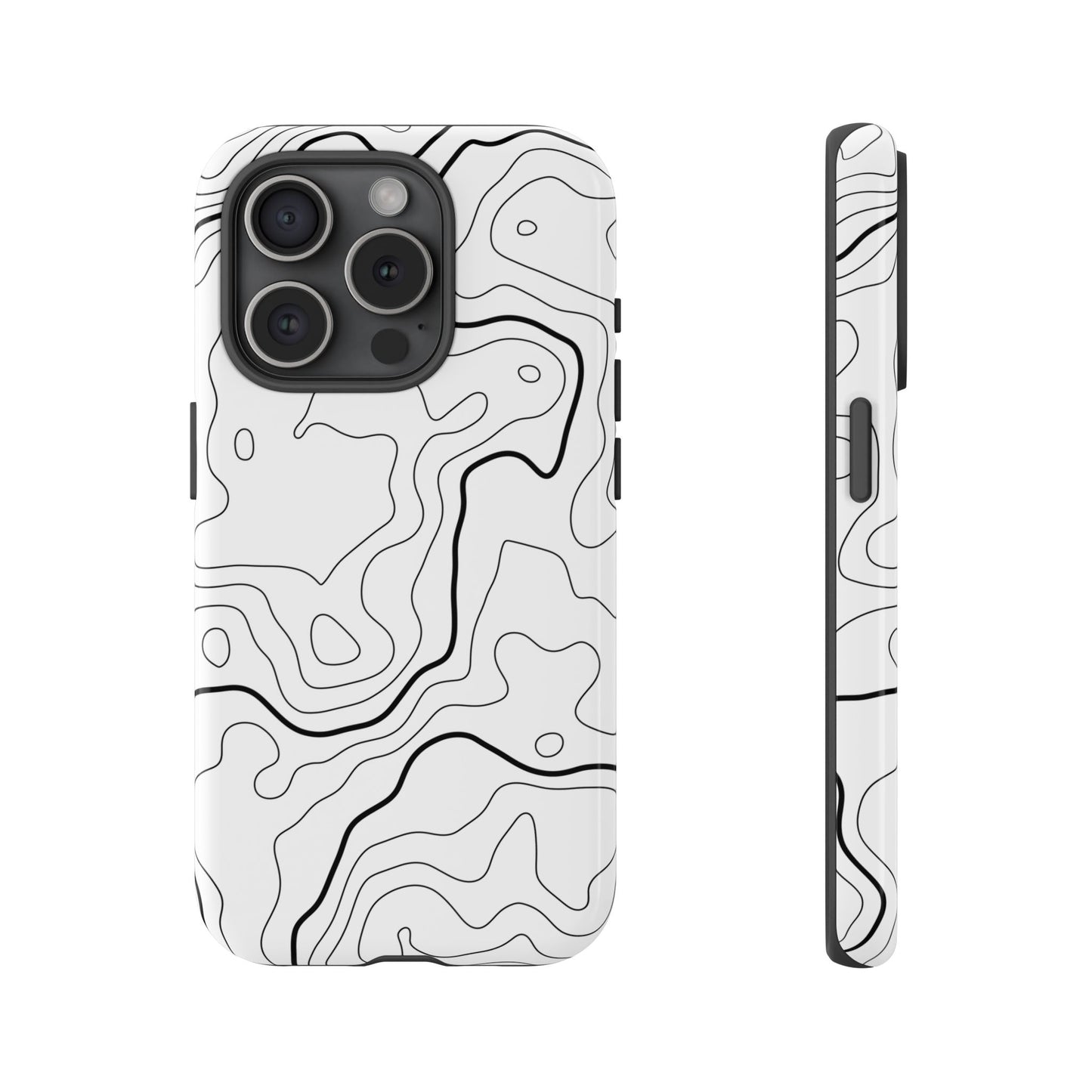 Minimal Topographic Tough Phone Case