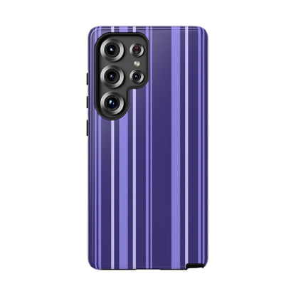Berry Violet Stripe Tough Phone Case