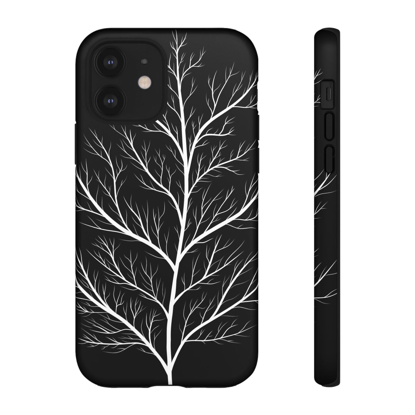 White Tree Silhouette Tough Phone Case