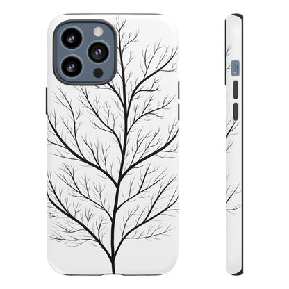 Black Branch Tree Tough Phone Case