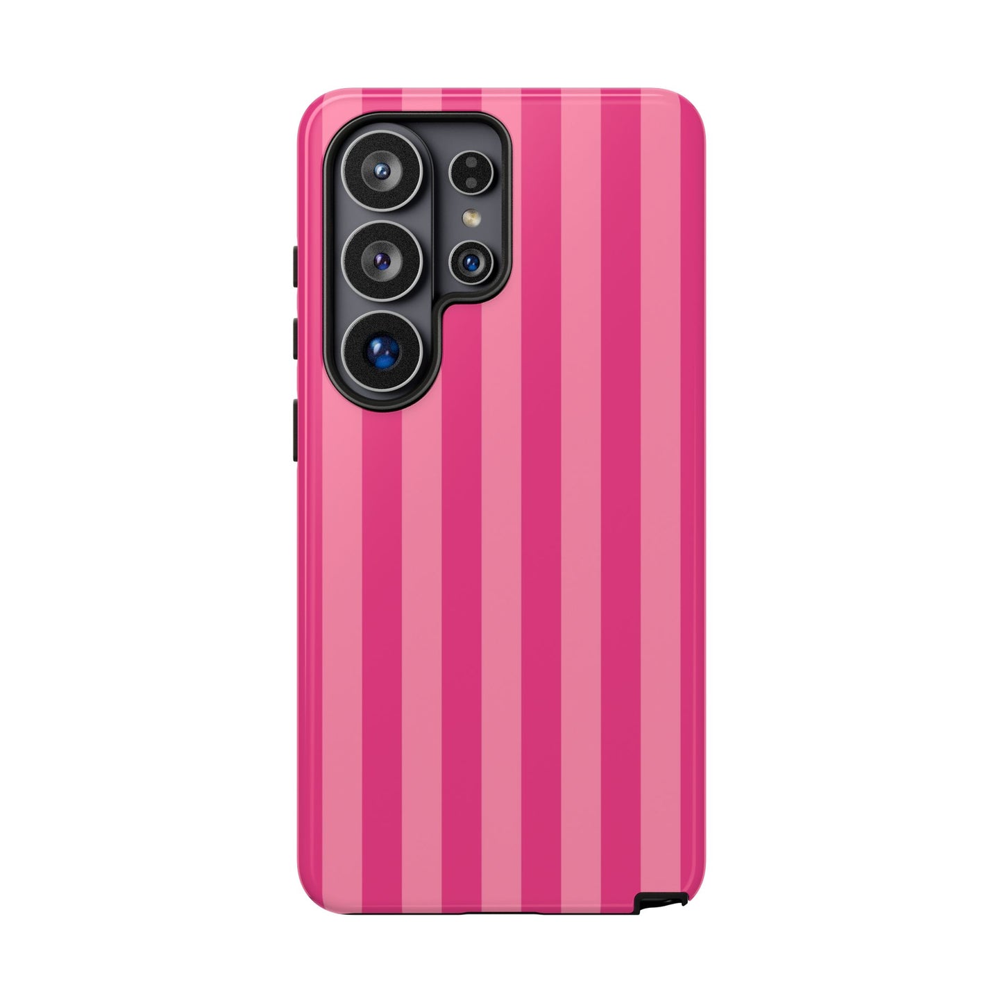 Pink Candy Stripe Tough Phone Case