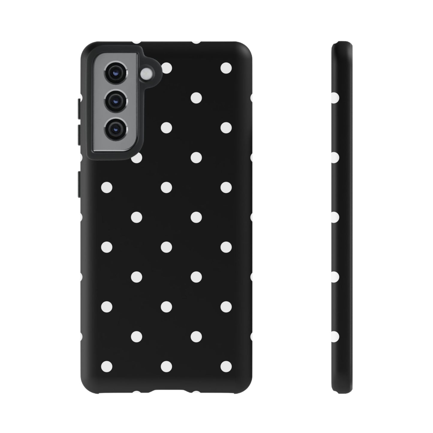 Black Polka Dot Tough Phone Case