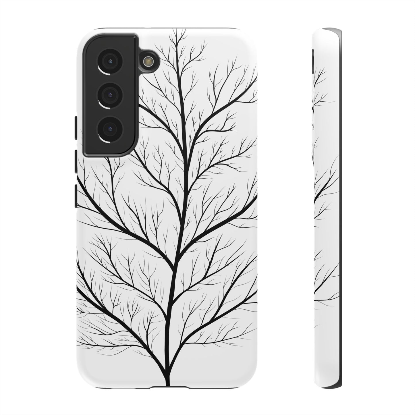 Black Branch Tree Tough Phone Case