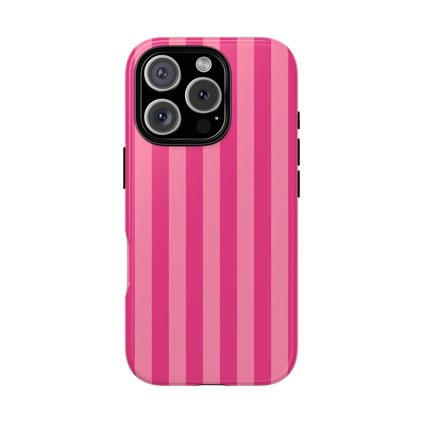 Pink Candy Stripe Tough Phone Case