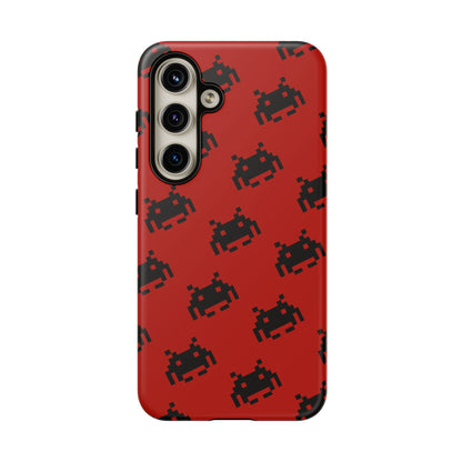 Red Pixel Alien Tough Phone Case