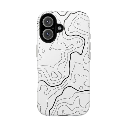Minimal Topographic Tough Phone Case