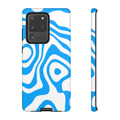 Blue Contour Tough Phone Case