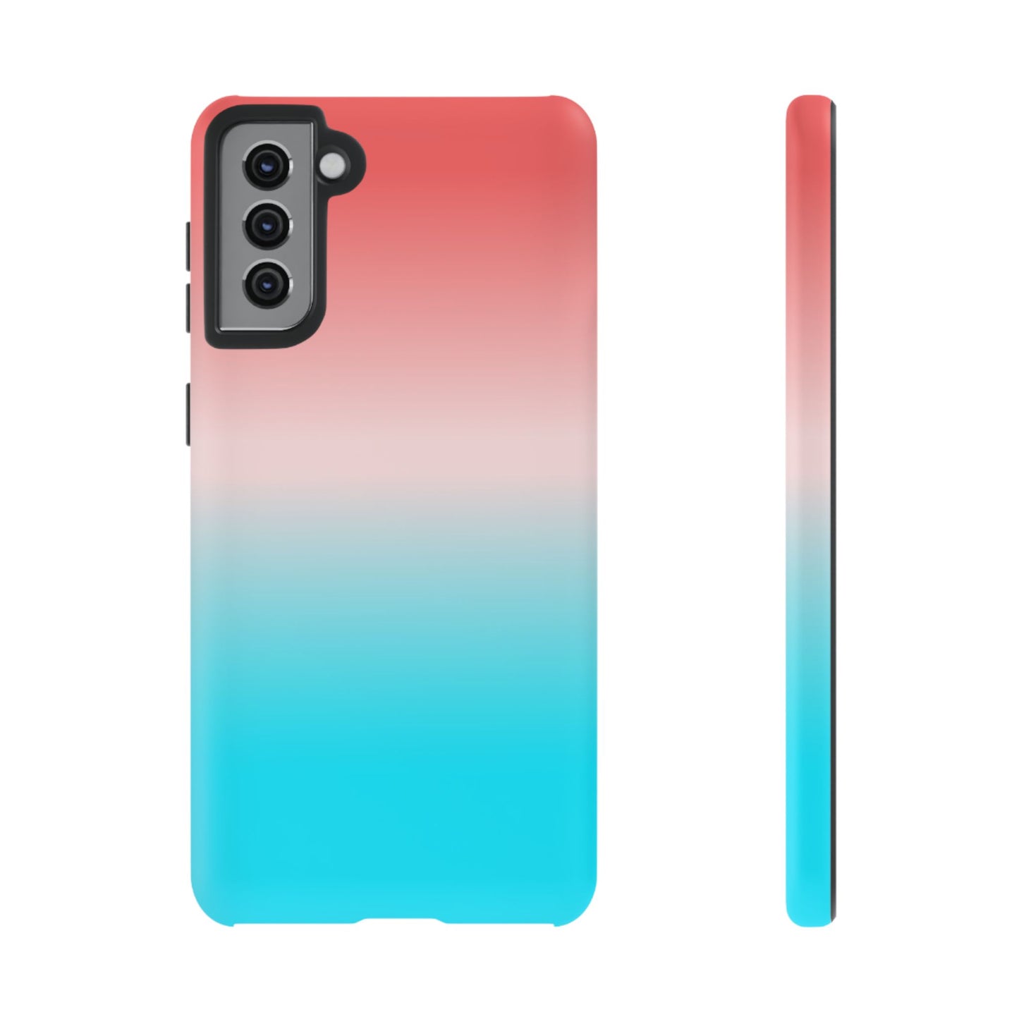 Pink Aqua Gradient Tough Phone Case