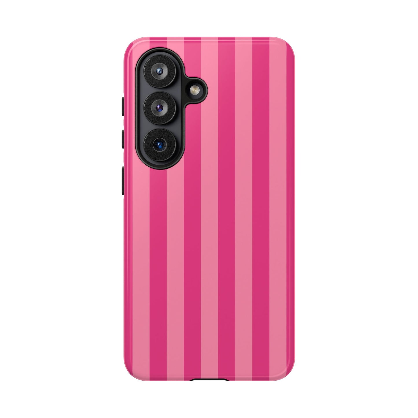 Pink Candy Stripe Tough Phone Case