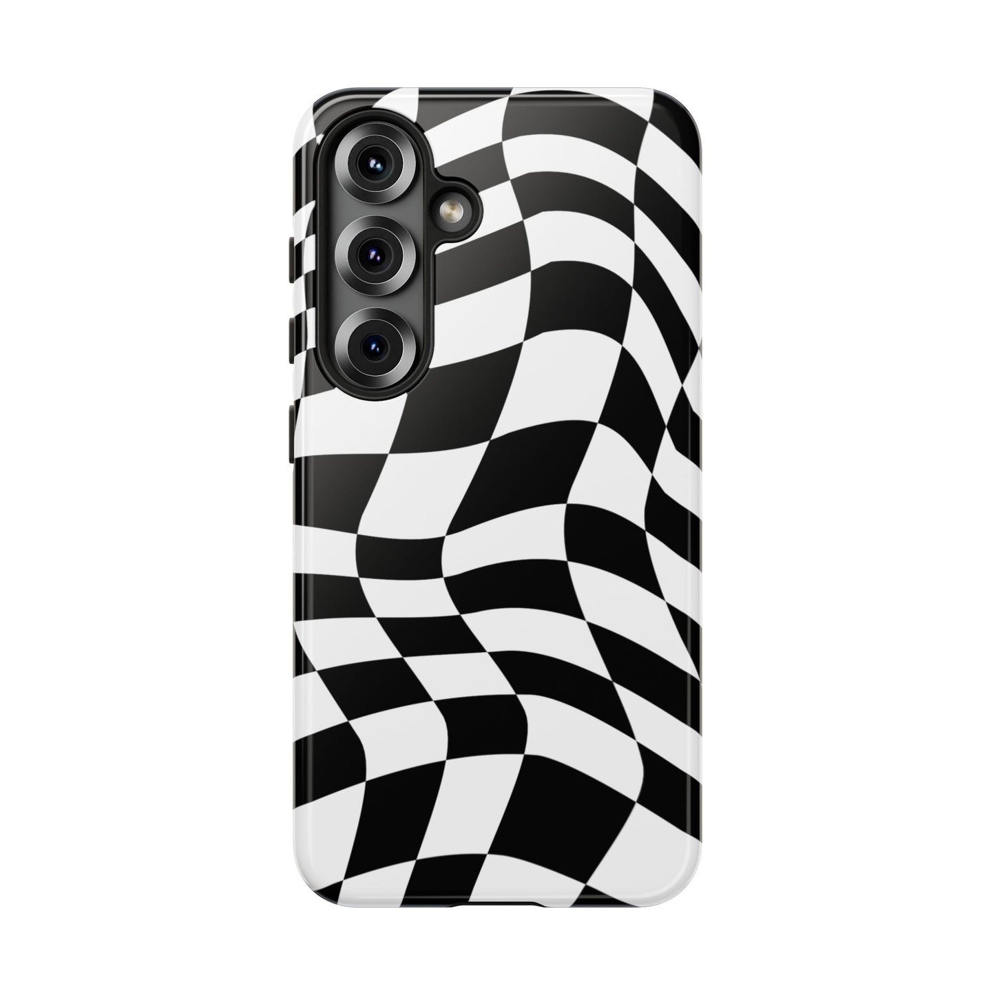 Warped Checker Tough Phone Case