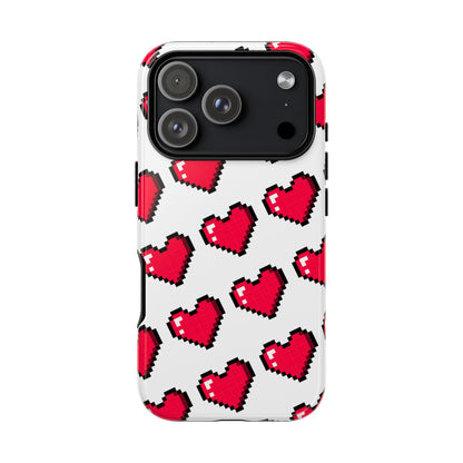 Pixel Heart Tough Phone Case