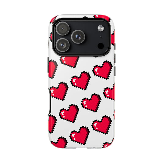 Pixel Heart Tough Phone Case