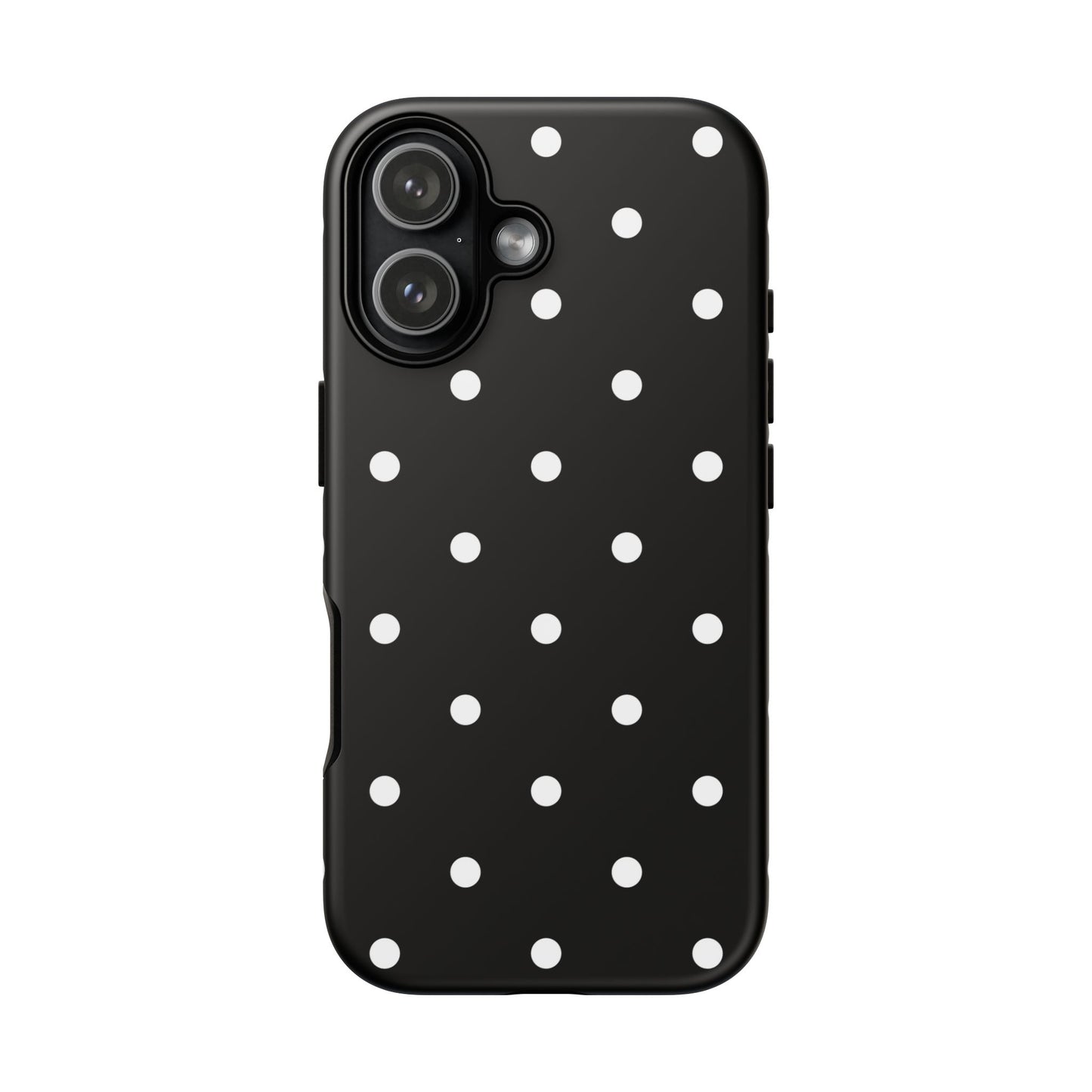 Black Polka Dot Tough Phone Case