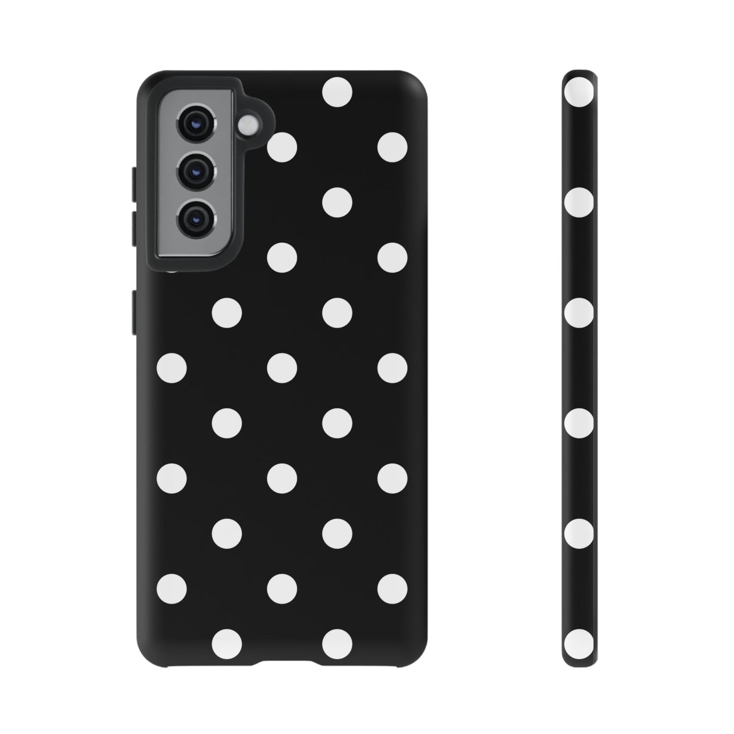 Black Polka Dot Tough Phone Case