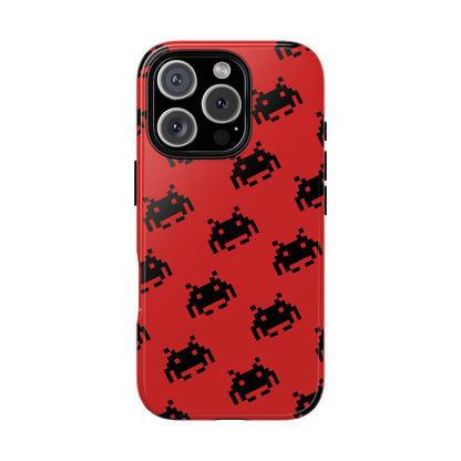 Red Pixel Alien Tough Phone Case