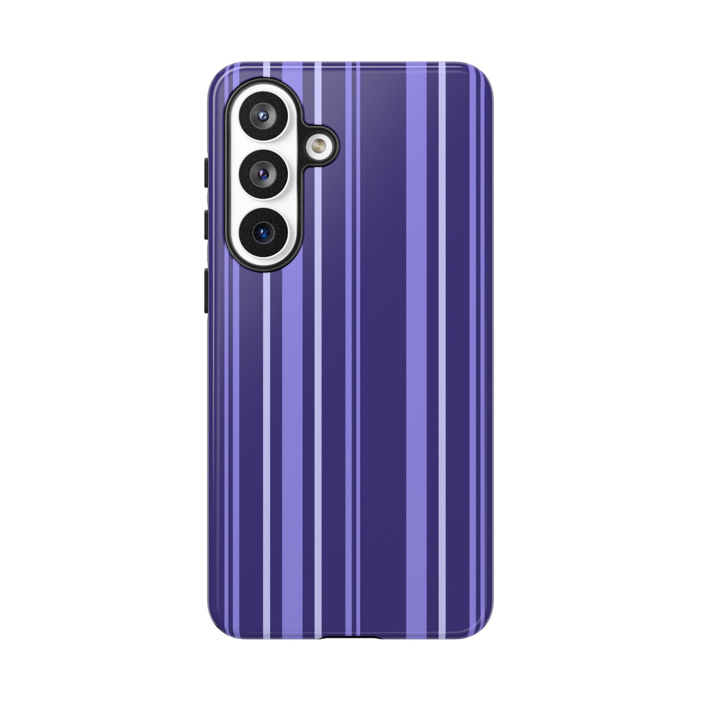 Berry Violet Stripe Tough Phone Case