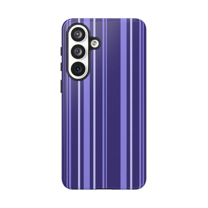 Berry Violet Stripe Tough Phone Case