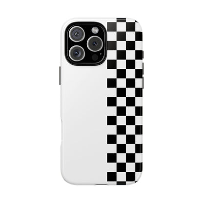 Checker Stripe Tough Phone Case