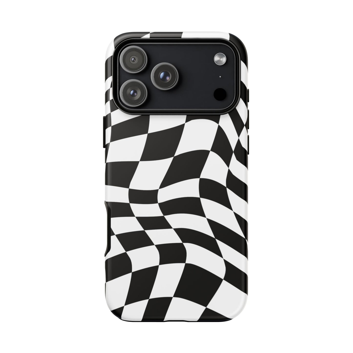 Warped Checker Tough Phone Case