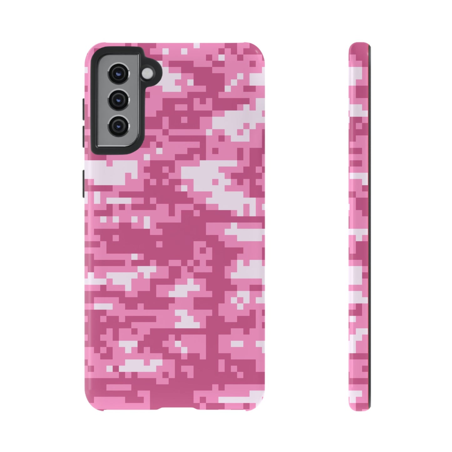 Pink pixel Camo Design Tough Phone Case
