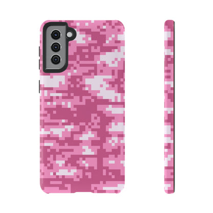 Pink pixel Camo Design Tough Phone Case