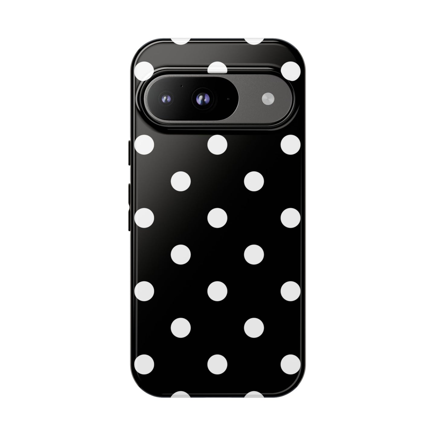 Black Polka Dot Tough Phone Case