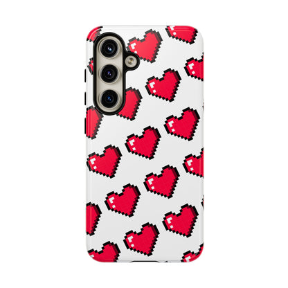 Pixel Heart Tough Phone Case