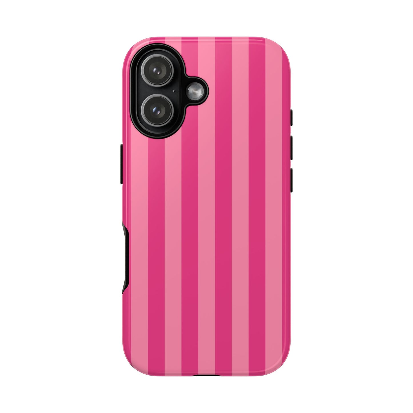 Pink Candy Stripe Tough Phone Case