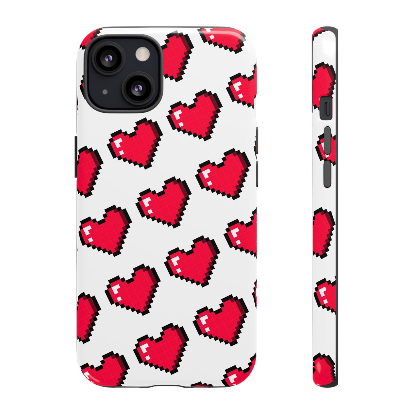 Pixel Heart Tough Phone Case