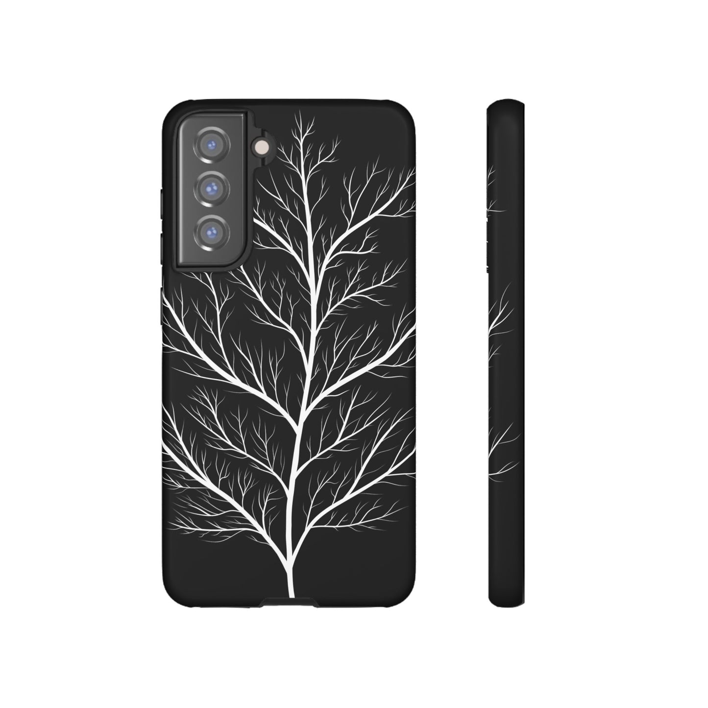 White Tree Silhouette Tough Phone Case