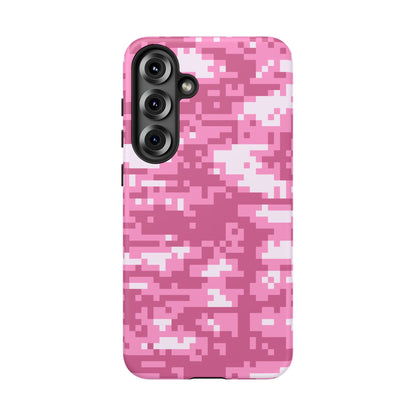 Pink pixel Camo Design Tough Phone Case