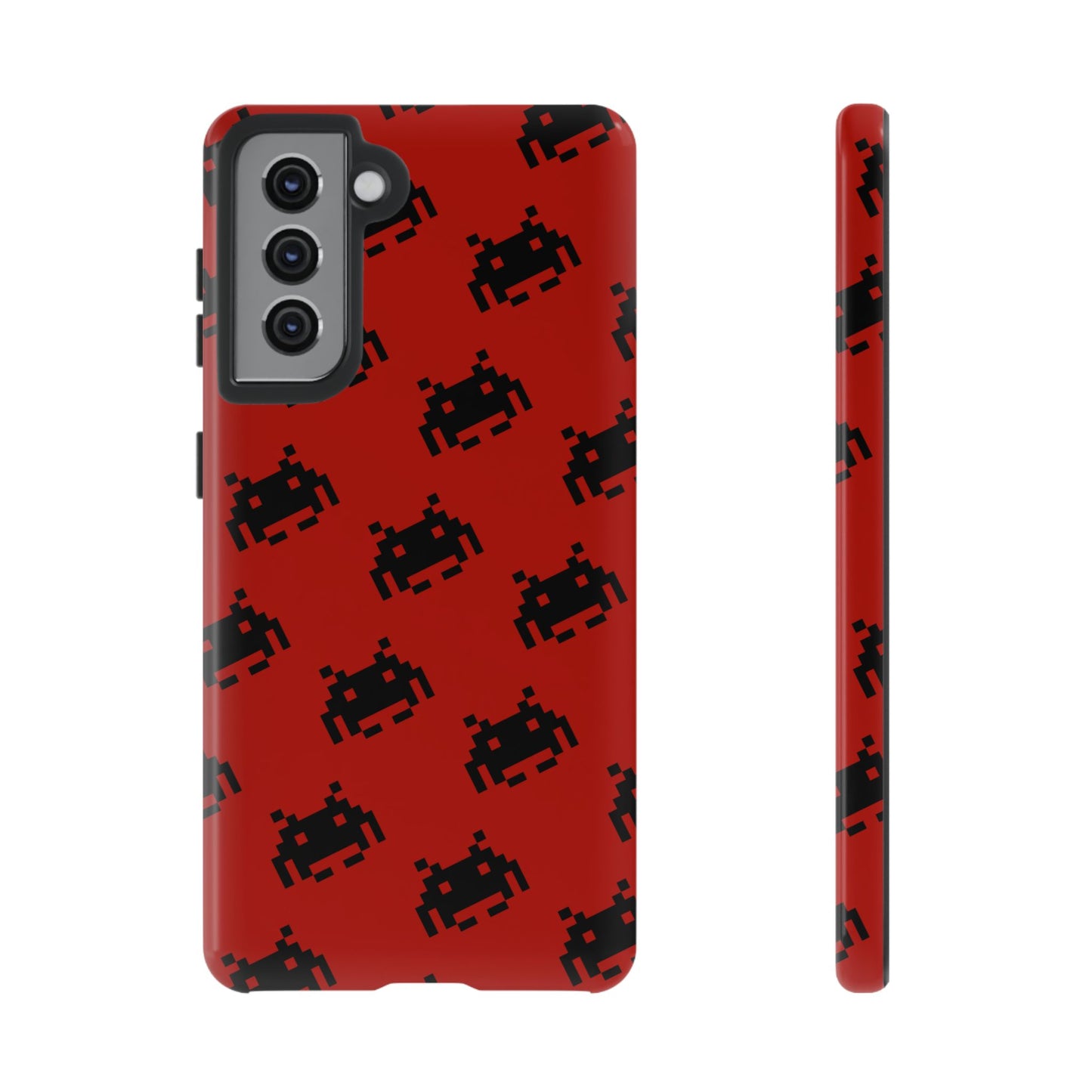 Red Pixel Alien Tough Phone Case