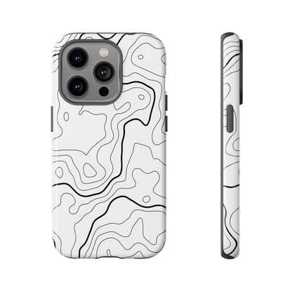 Minimal Topographic Tough Phone Case
