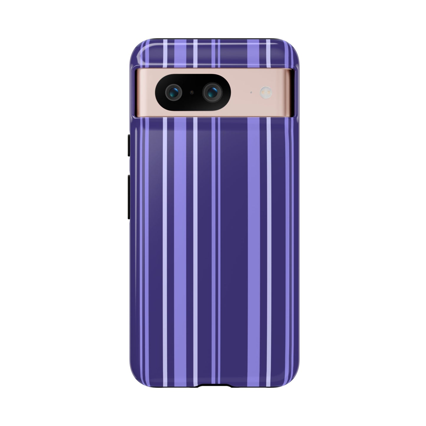 Berry Violet Stripe Tough Phone Case
