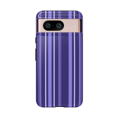 Berry Violet Stripe Tough Phone Case