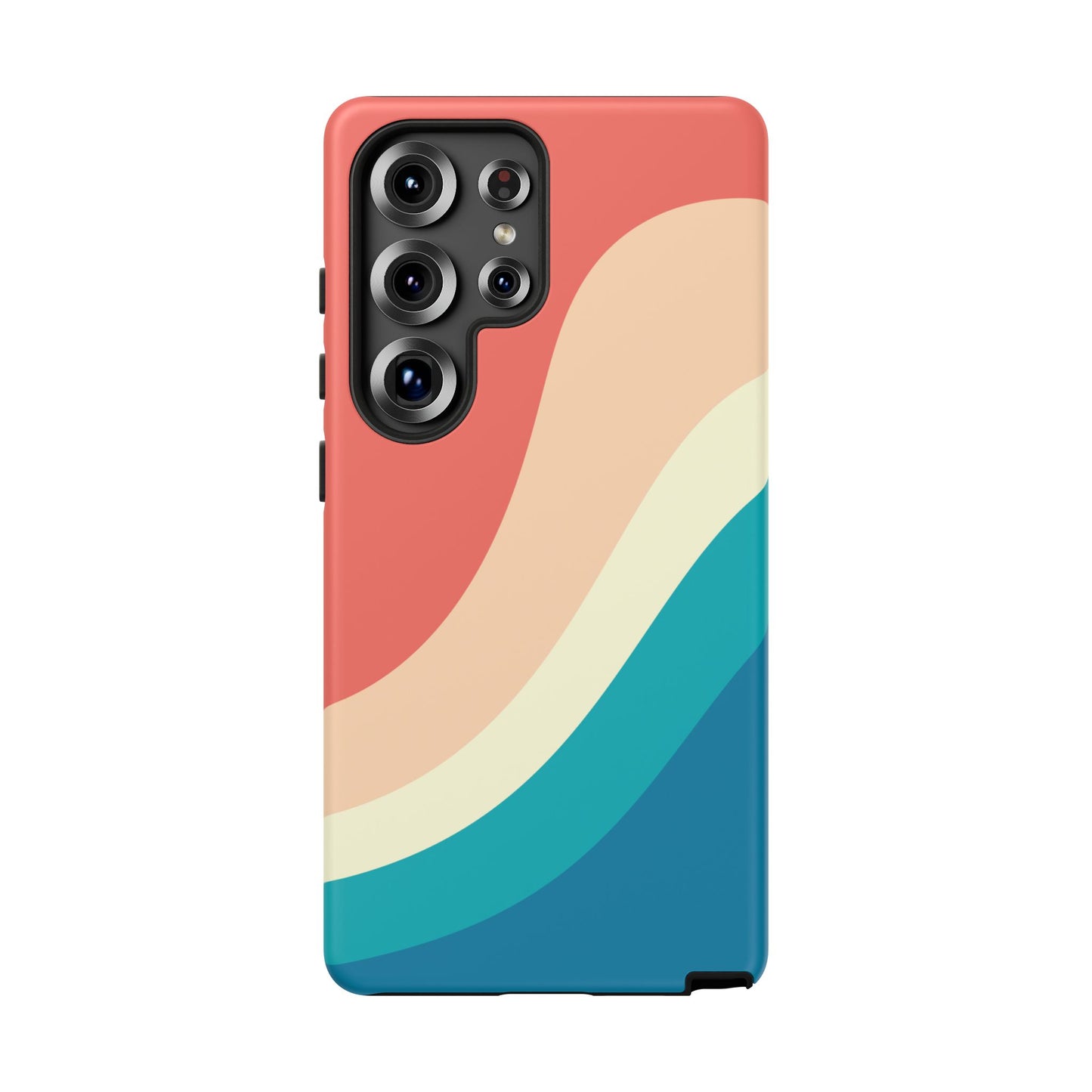 Retro Sunset Wave Tough Phone Case