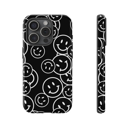 Happy Face Pattern Tough Phone Case
