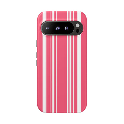 Pink Prep Stripe Tough Phone Case