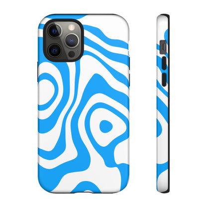 Blue Contour Tough Phone Case