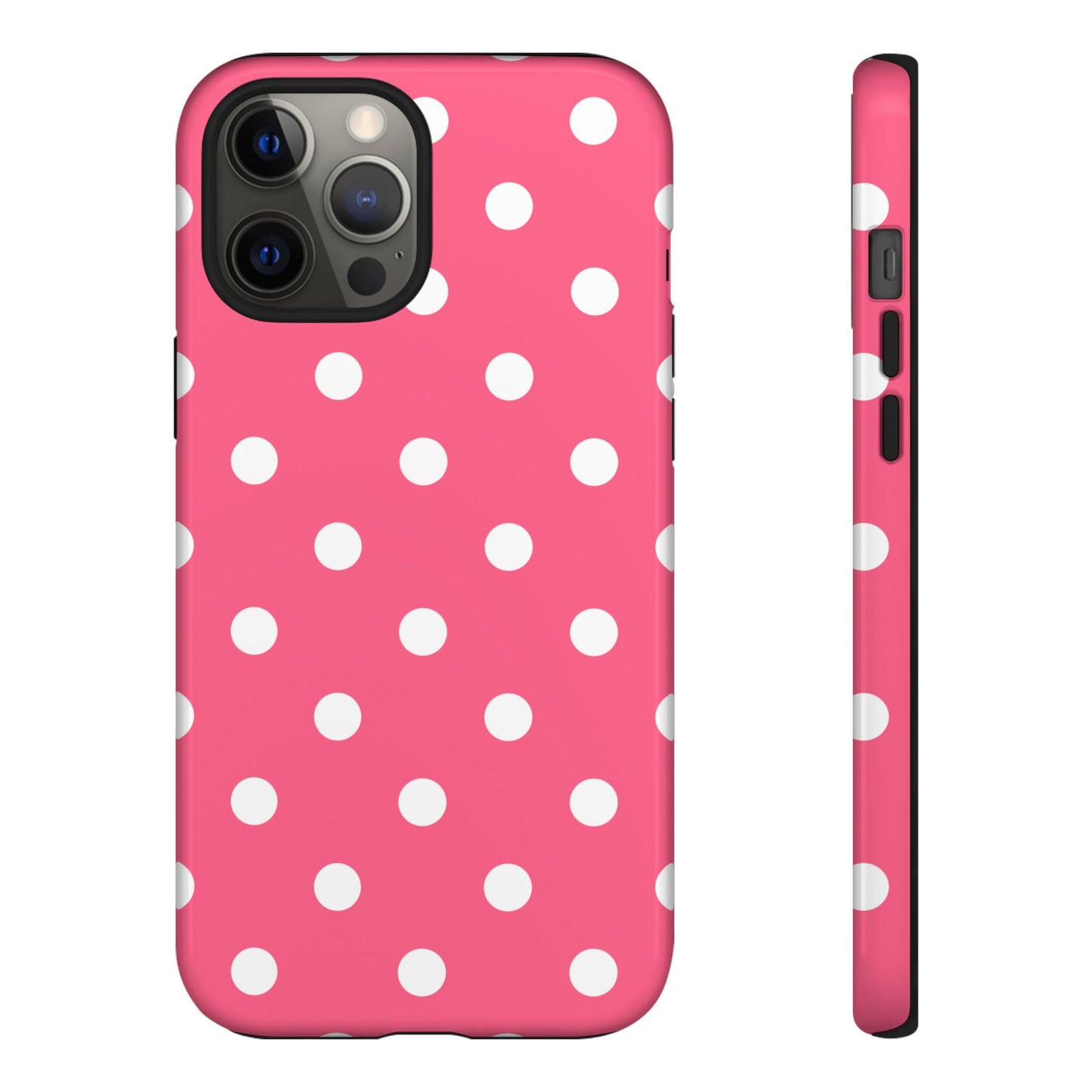 Bubblegum Pink Polka Dot Tough Phone Case