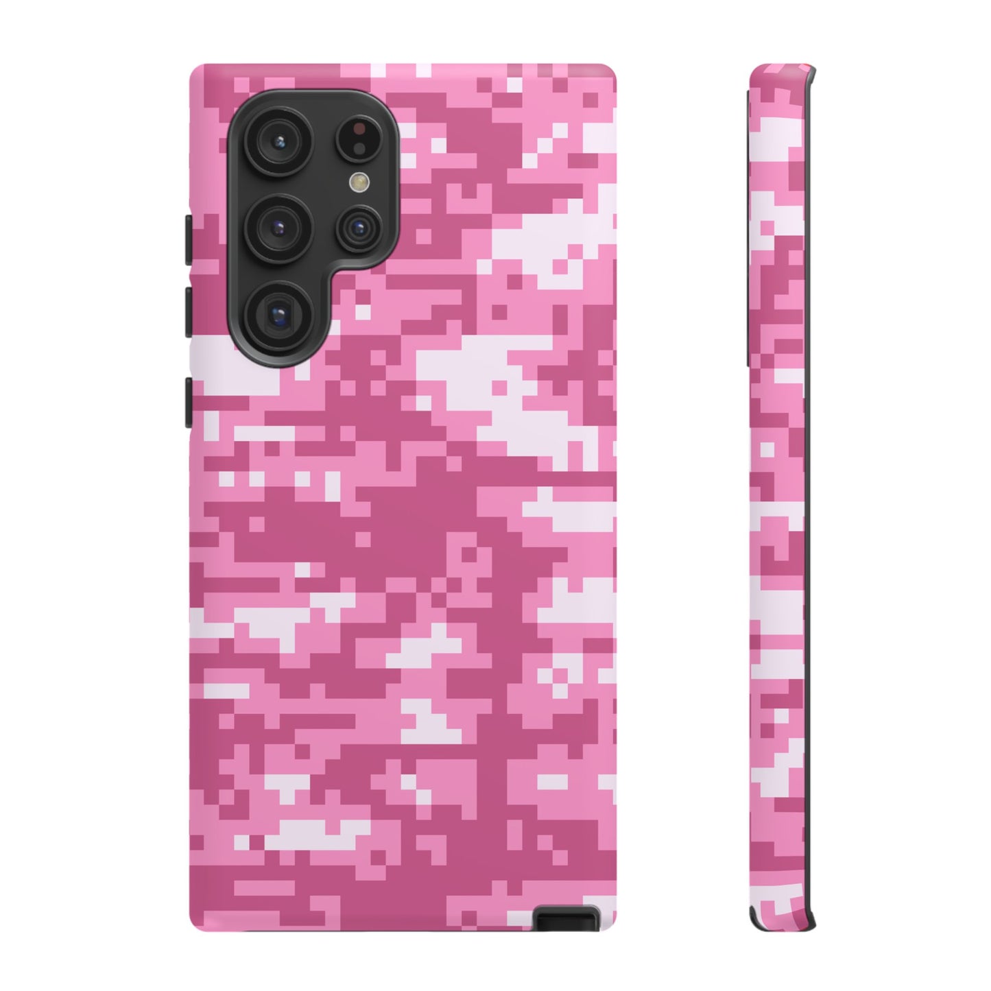 Pink pixel Camo Design Tough Phone Case