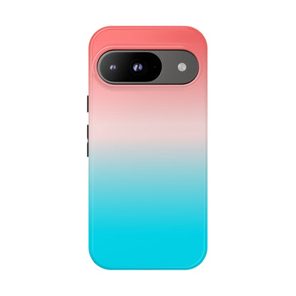 Pink Aqua Gradient Tough Phone Case