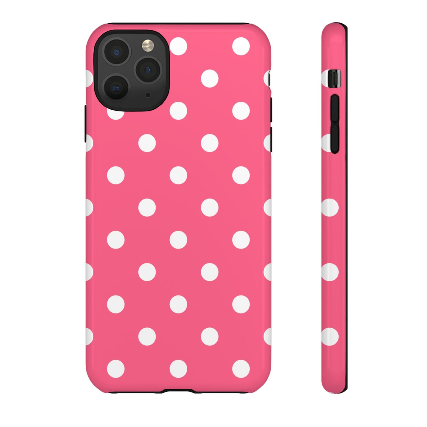 Bubblegum Pink Polka Dot Tough Phone Case