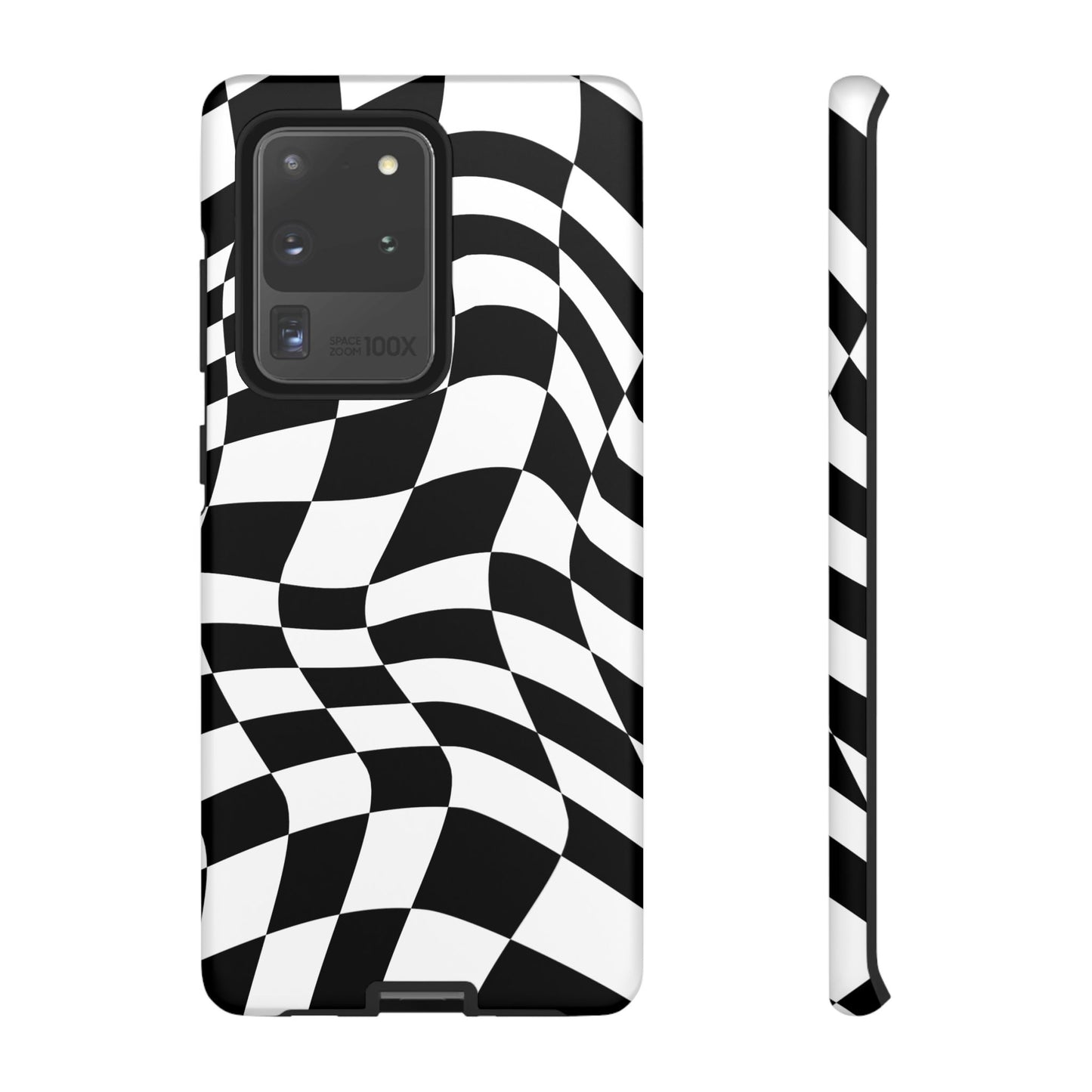 Warped Checker Tough Phone Case