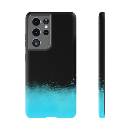 Black Aqua Splash Tough Phone Case