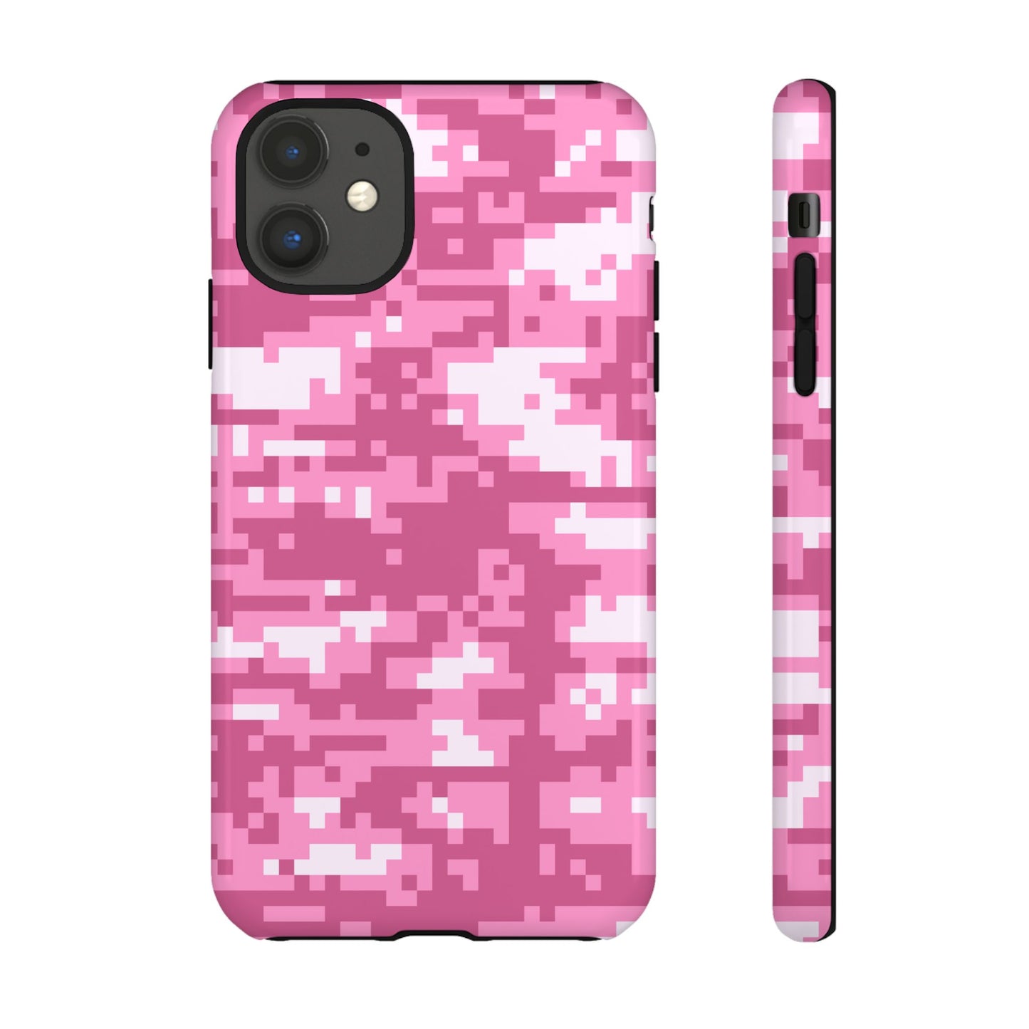 Pink pixel Camo Design Tough Phone Case