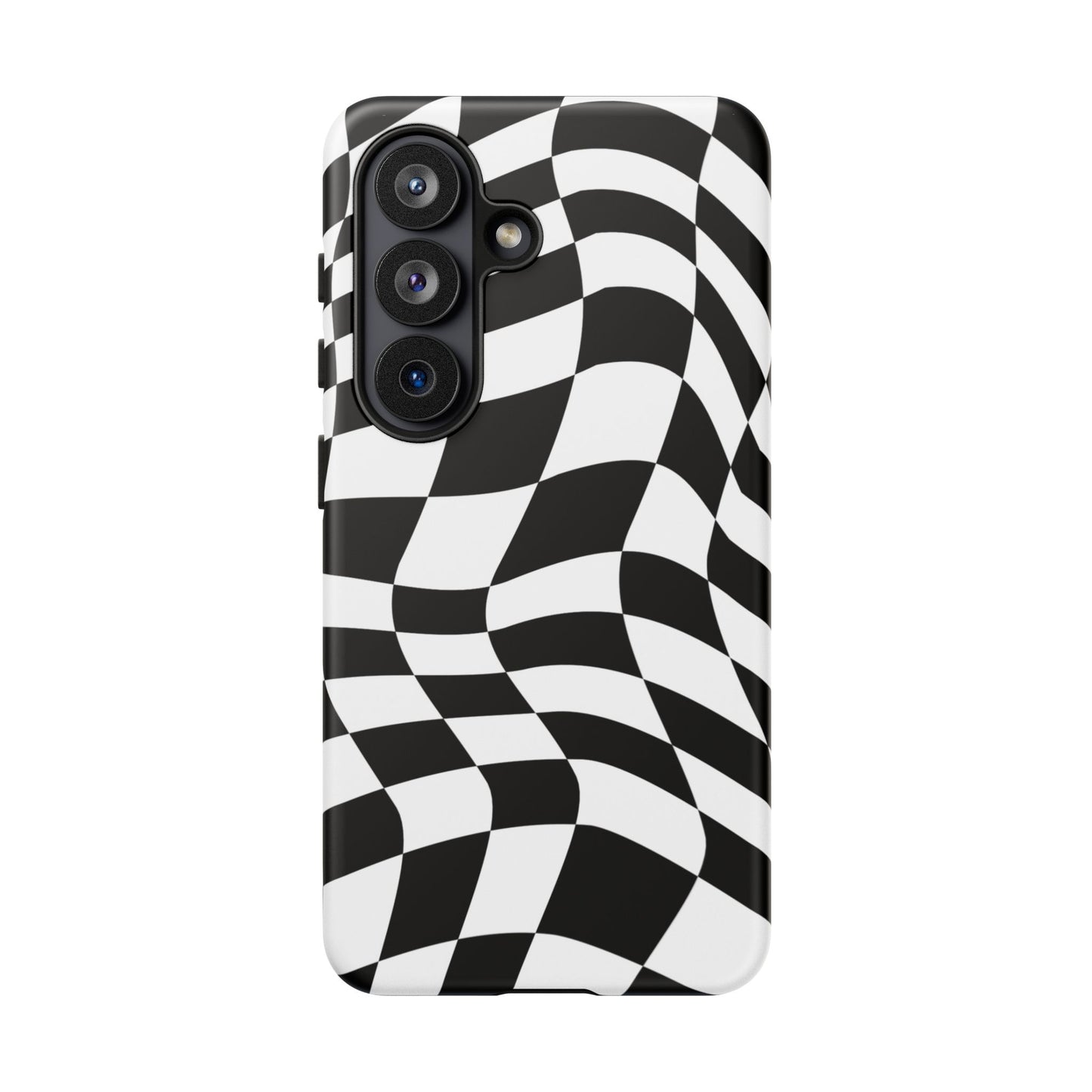 Warped Checker Tough Phone Case