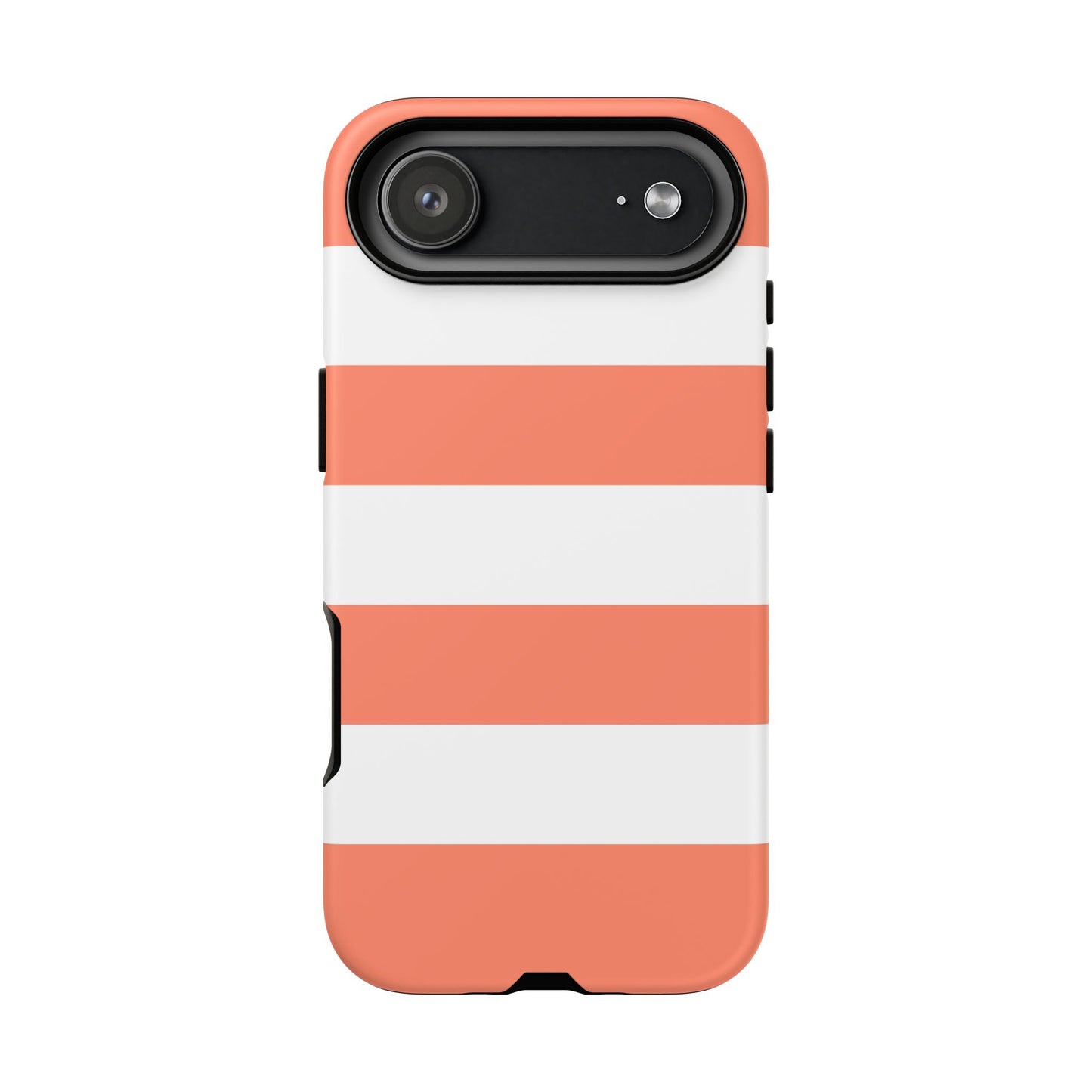 Coral Cabana Stripe Tough Phone Case