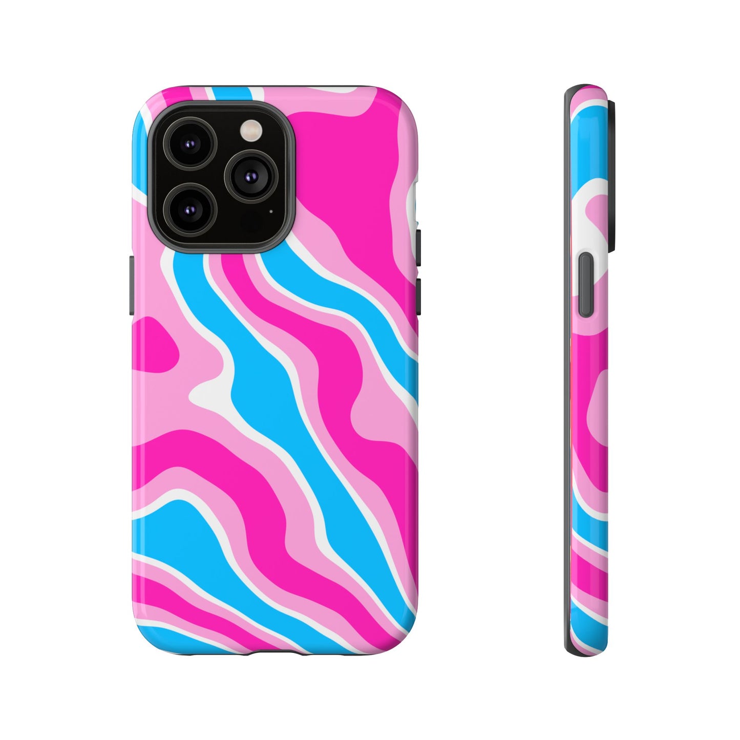 Candy Aqua Wave Tough Phone Case
